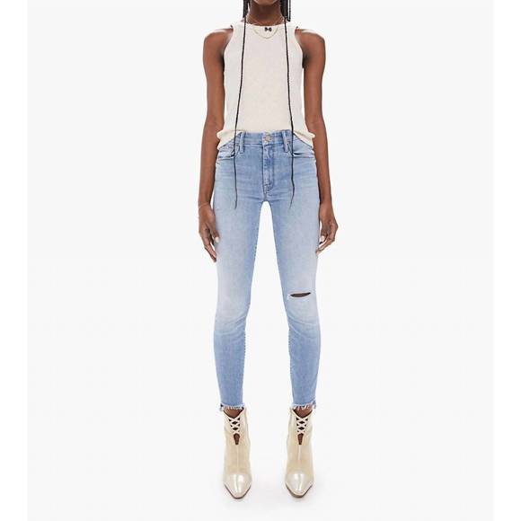 MOTHER Denim - NEW MOTHER the looker step ankle fray denim in despite differences